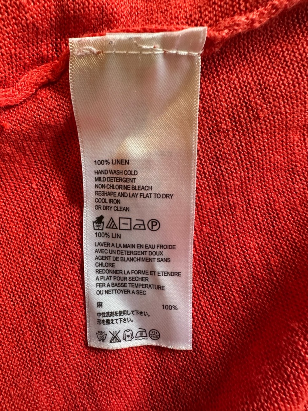 Tommy Bahama Lea Open Cardigan Women Small Coral Pink Linen Summer Lightweight - Picture 4 of 7